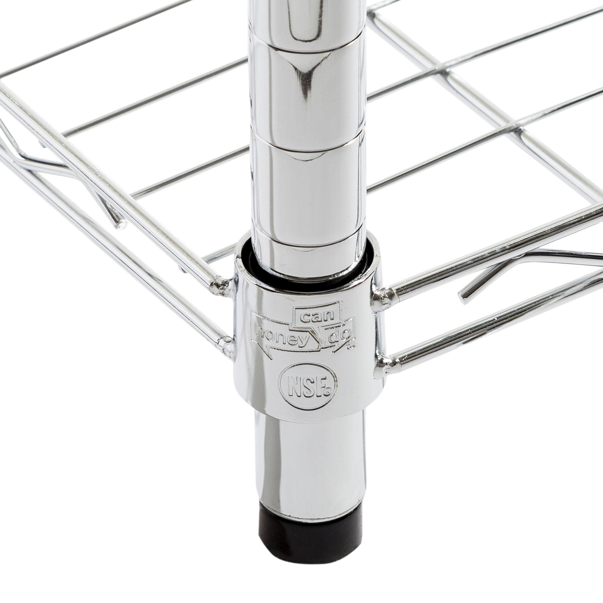 Honey Can Do Chrome 5-Tier Heavy-Duty Adjustable Shelving Unit